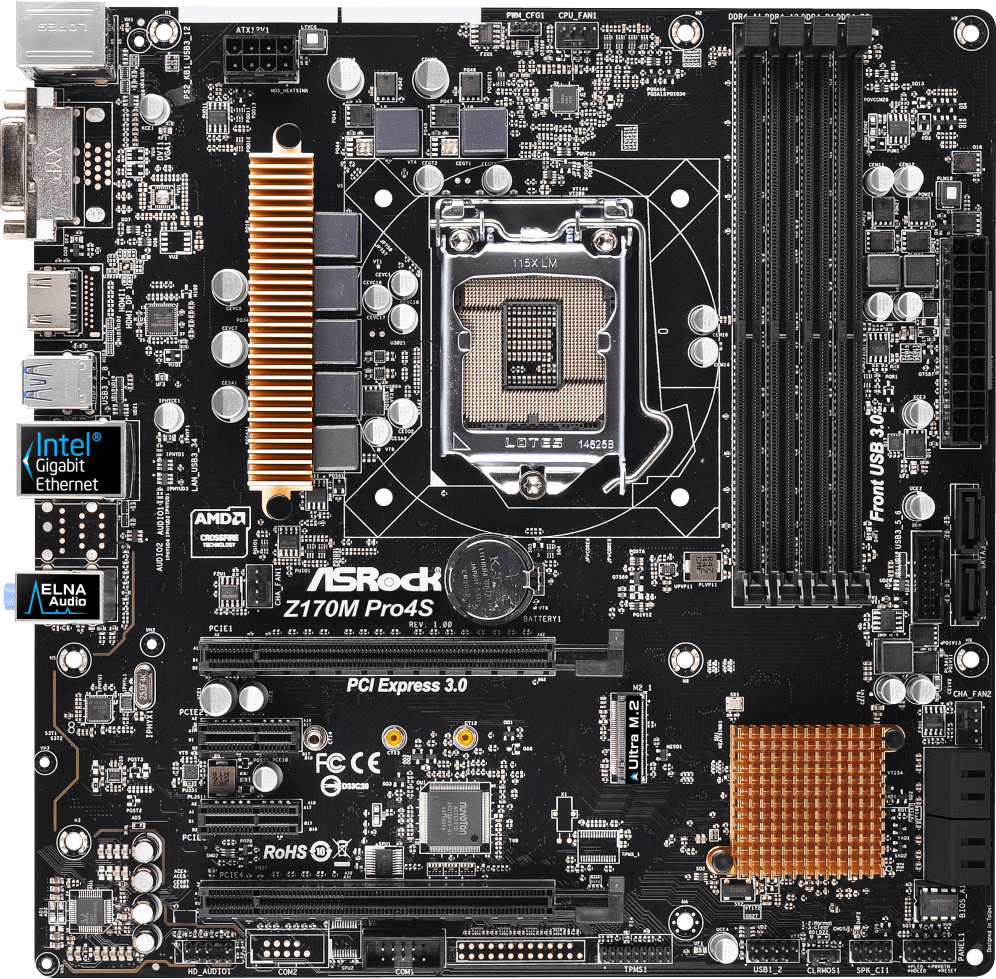Asrock z170m pro4s motherboard specifications on motherboarddb
